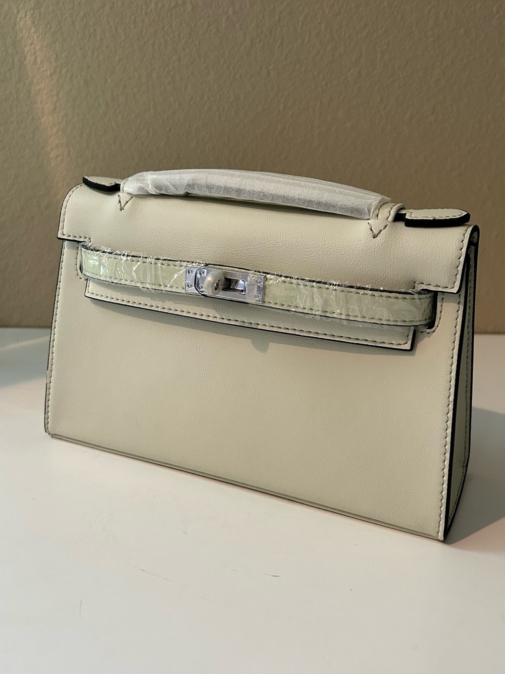 22cm Pastel Green Top-Handle Pochette